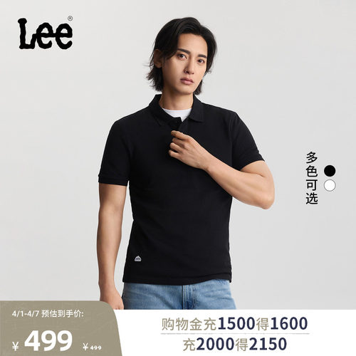 标准版短袖polo衫 正面下摆处有小徽标Logo