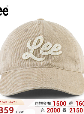 Lee韩国设计贴布Logo设计可调节男女同款棒球帽潮流LUA010474207
