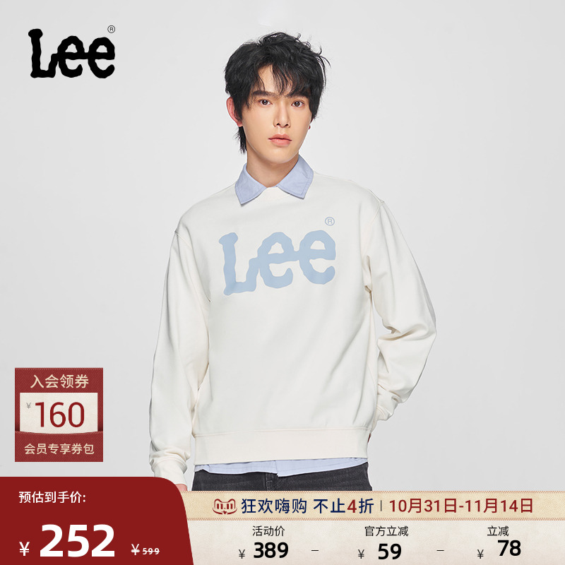 Lee舒适版圆领长袖卫衣