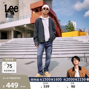 Lee726标准中腰直筒丹宁回潮中蓝色男牛仔裤 A08539 张凌赫代言