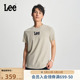 修身 Lee商场同款 T恤LMT007524K99 大Logo绣花圆领男短袖 24春夏新品