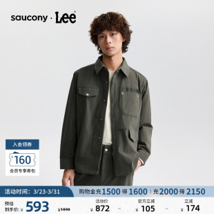 衬衫 棕卡其男长袖 外套 舒适版 Lee × Saucony联名商场同款