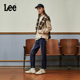 休闲潮A05651 Lee413标准高腰小直脚深蓝色女牛仔裤 张凌赫代言
