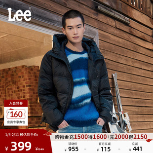 Lee商场同款舒适版连帽男羽绒夹克外套保暖休闲潮流LMT007845204