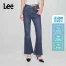 426修身 25新品 Lee凉凉裤 高腰微喇深蓝轻薄女牛仔裤 张凌赫代言