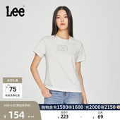 T恤休闲潮LWT010188K99 圆领蛇纹印花Logo女短袖 Lee商场同款 标准版