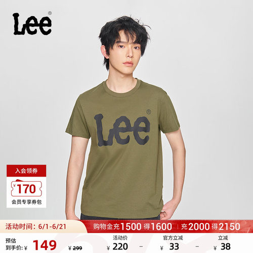 Lee基础款圆领短袖T恤