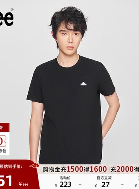 Lee商场同款25新品标准版圆领三角Logo男短袖T恤休闲LMT010014K99