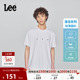 Lee商场同款 T恤LMT010165207 圆领刺绣Logo男轻薄短袖 25新品 舒适版