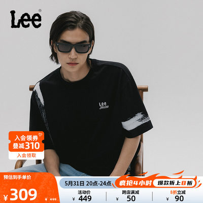 Lee舒适版图案设计男短袖T