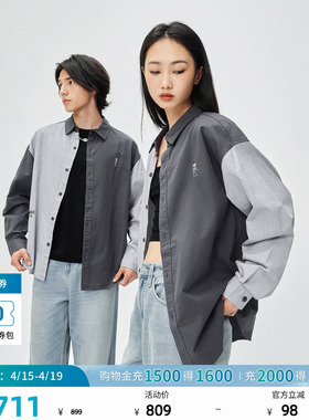 Lee× Mighty Jaxx联名商场同款男女同款衬衫休闲潮LUT011328T12