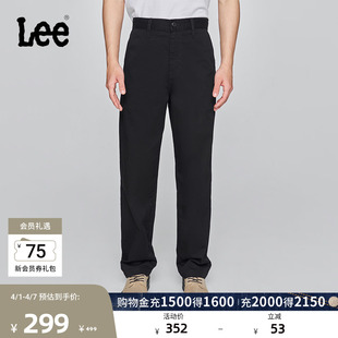 日常休闲布裤 潮流LMB0099 舒适直筒字母Logo织标男士 Lee日常经典