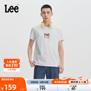 T恤潮LMT0081444LE 型字母logo印花圆领男短袖 标准版 Lee24春夏新品