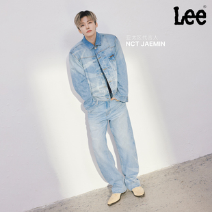 直筒牛仔裤 Lee联名商场26年竹叶印花101经典 JAEMIN同款 男 NCT