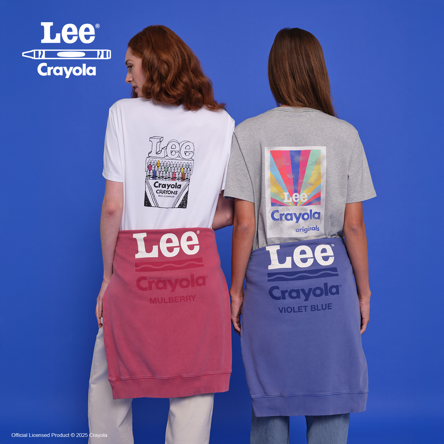 Crayola联名款 背面联名品牌图案印花