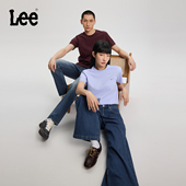 Lee标准版 T恤休闲潮流LUT0053984LE 短袖 圆领经典 小Logo男女同款