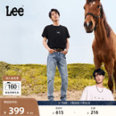 潮 张凌赫代言 Lee凉凉裤 25夏新726中腰直筒浅蓝色男凉感牛仔裤
