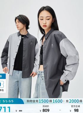 Lee× Mighty Jaxx联名商场同款男女同款衬衫休闲潮LUT011328T12