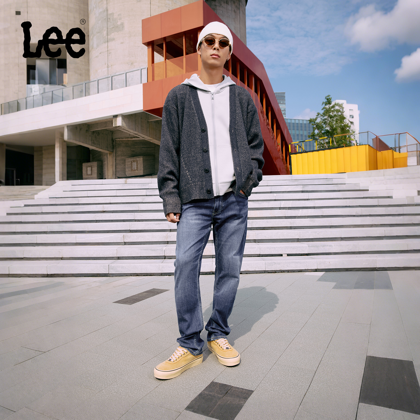 Lee726标准中腰直筒牛仔裤