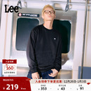 卫衣休闲LMT010832204 圆领小Logo贴布男长袖 Lee25秋冬新品 舒适版