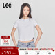 修身 版 圆领铆钉Logo印花短款 Lee25新品 女短袖 T恤休闲LWT009878K99