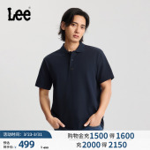 polo衫 Lee商场同款 翻领小Logo织标男短袖 舒适版 休闲 26年春夏新品