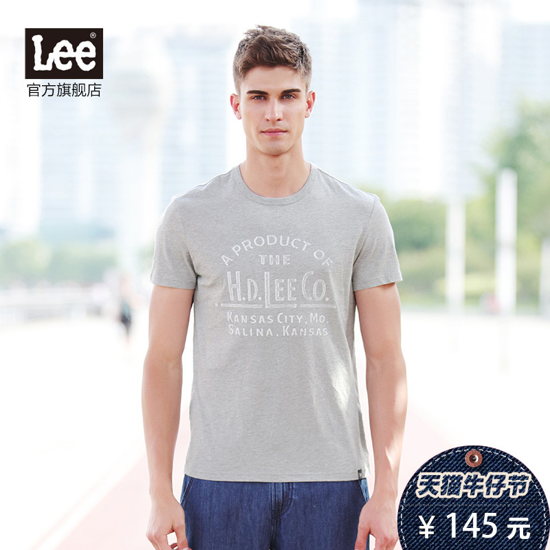 Lee 李 L269612LQ 男士印花T恤