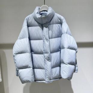 MM麦麦2025冬季新款淡蓝色90鸭绒保暖泡芙羽绒服外套女4GB182221