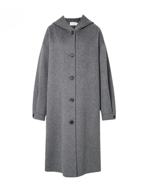 麦麦家2980大衣2025冬新款连帽绵羊毛双面呢毛呢外套女5GA270501