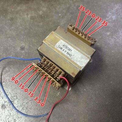进口拆机 300W方形E型变压器 双35V23V15V 单9V3.5V 功放方牛