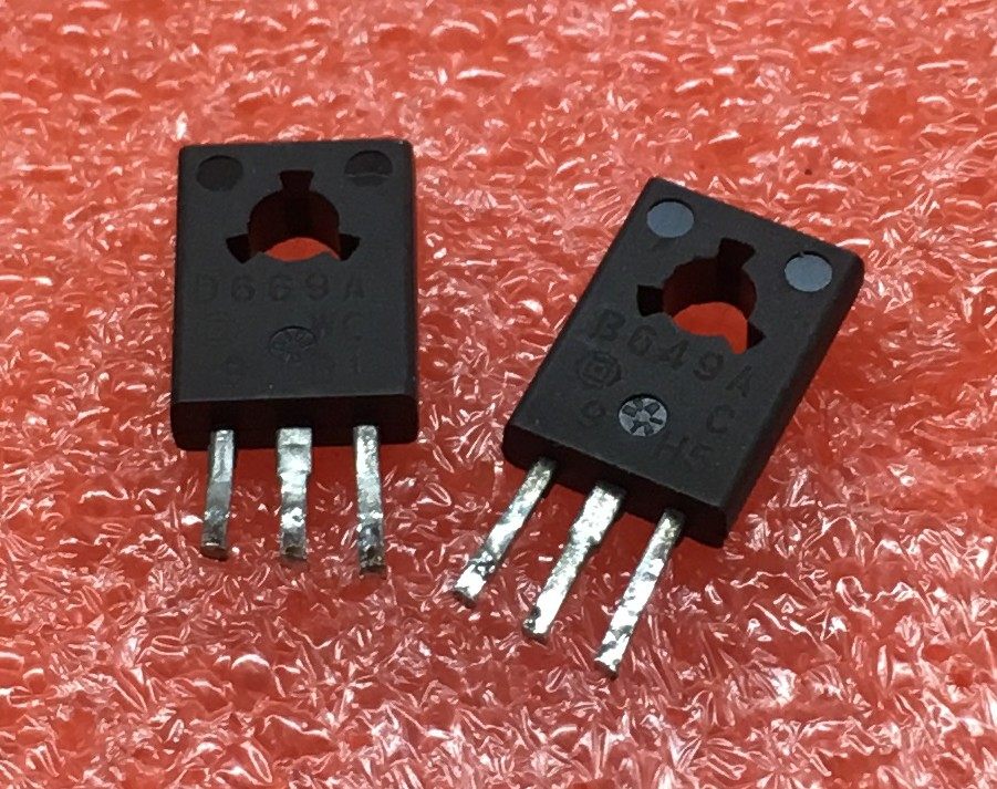 进口拆机日立 2SD669 2SB649 D669A B649A 功放推动管  一对2元