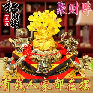 纯铜聚宝盆五爪龙葫芦摆件招财貔貅金蟾龙龟麒麟客厅玄关店铺摆件