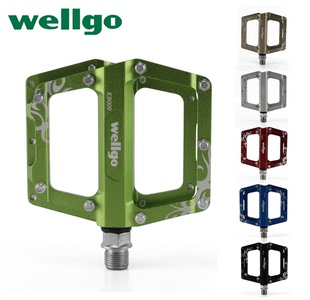自行车脚踏 wellgo KB009 2DU脚踏 超轻铝合金 维格 山地车脚踏