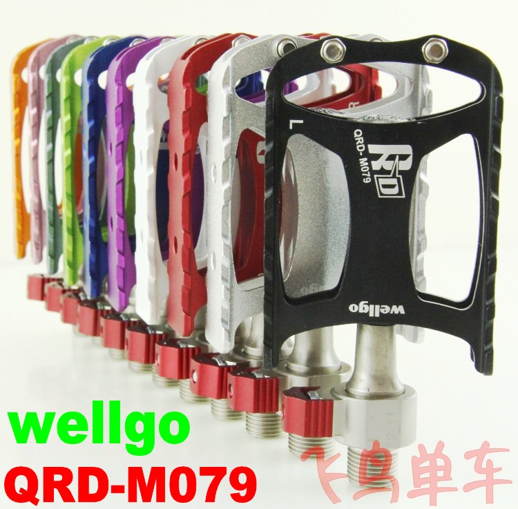 维格wellgoQRD-M079折叠车山地车脚踏快拆式轴承培林脚橙大行