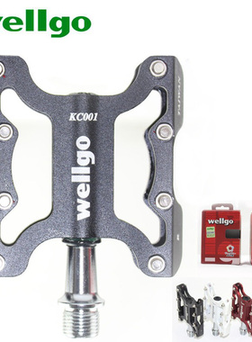 wellgo维格 KC001铝合金培林脚踏山地公路折叠车自行车脚踏板C264