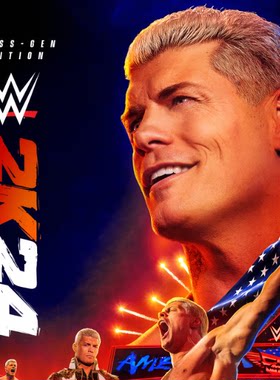 PS5 PS4游戏 英文 WWE 2K24 美国职业摔角联盟 数字下载版 可认证