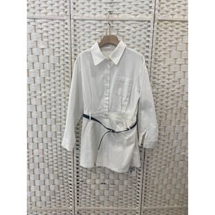 翻领单排扣衬衫 时尚 女宽松显瘦上衣3 新款 L1568051欧洲站2026春季