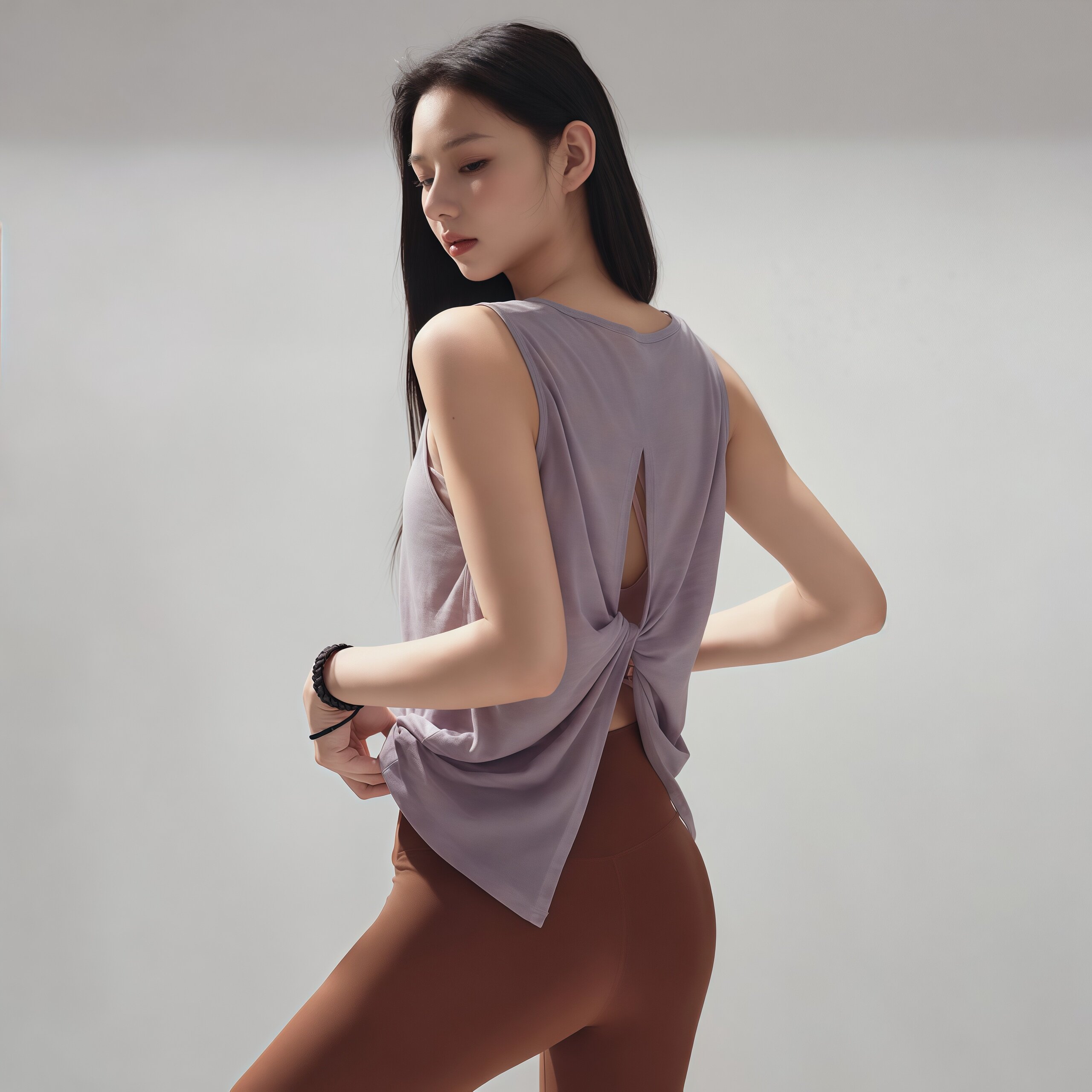 LULU露背美背透气瑜伽上衣女