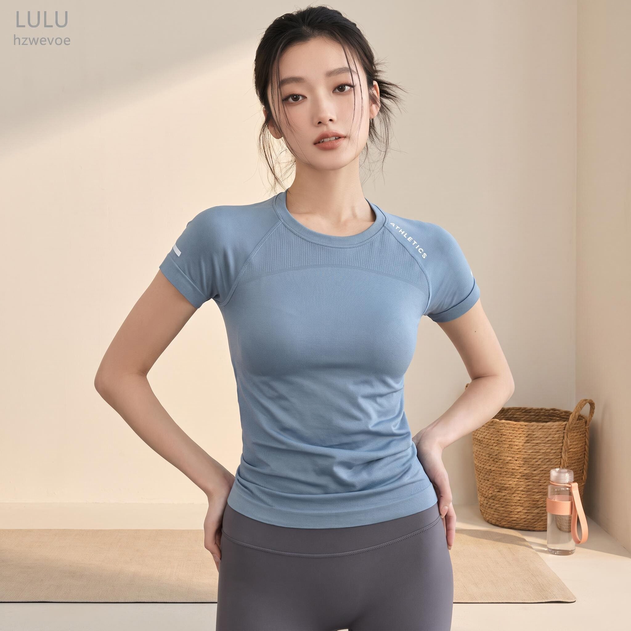 LULU女夏季透气速干健身瑜伽服