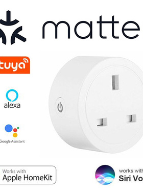 MATTER多平台智能插座英规计量 homekit SIRI语音远程控制自动化