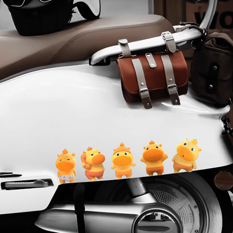 水豚噜噜搞笑趣味车贴