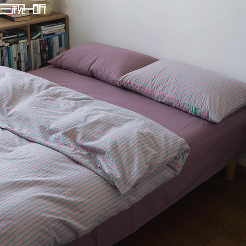 清爽不棉腻丨全棉色织水洗四件套