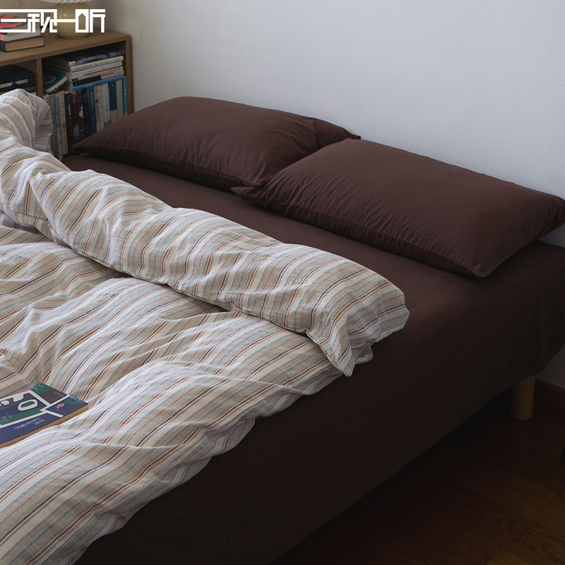 清爽不棉腻丨全棉色织水洗四件套