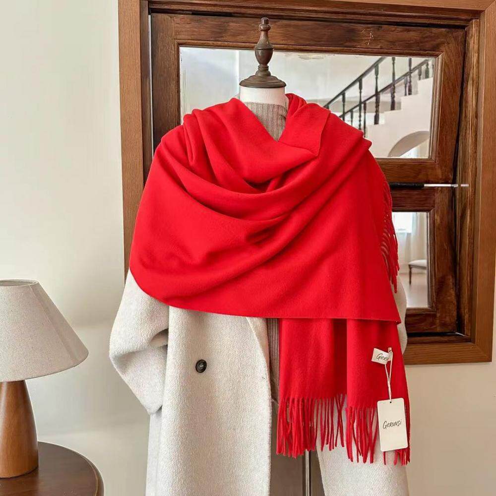 红围巾定制logo刺绣印字公司开业庆典开门红活动年会