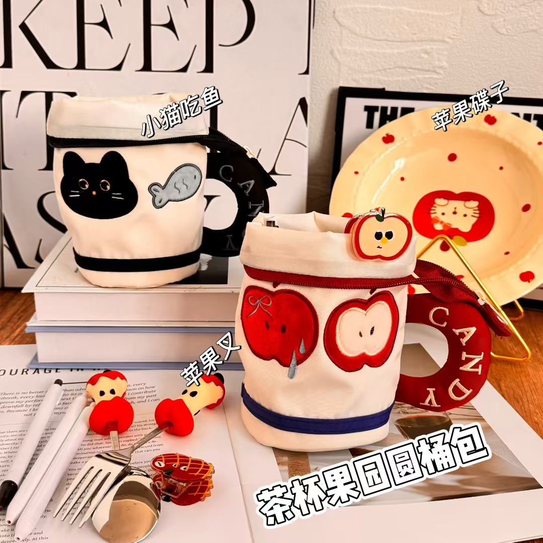 可爱苹果笔袋高颜值大容量