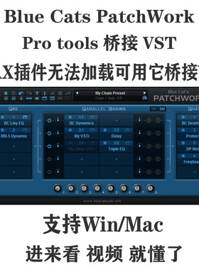 解决 Pro tools不认AAX插件 - Blue Cat PatchWork 蓝猫桥接 VST