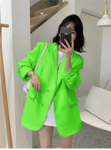 白色小西装 休闲小众韩系西服小个子chic上衣 外套女2025年春秋新款