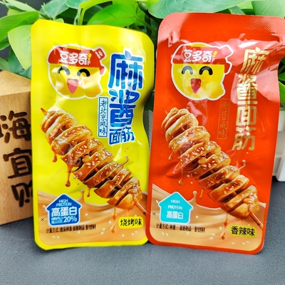 豆多奇麻酱面筋烧烤味香辣味手撕面筋散装即食北京风味解馋零食