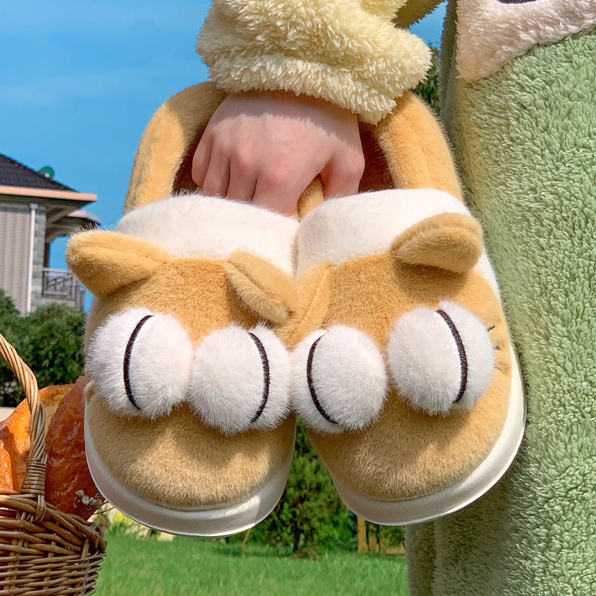 棉拖鞋女冬季全包跟2025新款居家居室内情侣毛毛绒保暖棉鞋男冬天