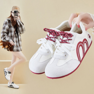 ins女学生运动休闲鞋 内2026春季 韩版 新款 2606 德训小白鞋